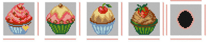 Cupcakes 162CS Counted Cross-Stitch Kit