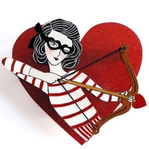 Cupid Girl Brooch by Laliblue - Quirks!