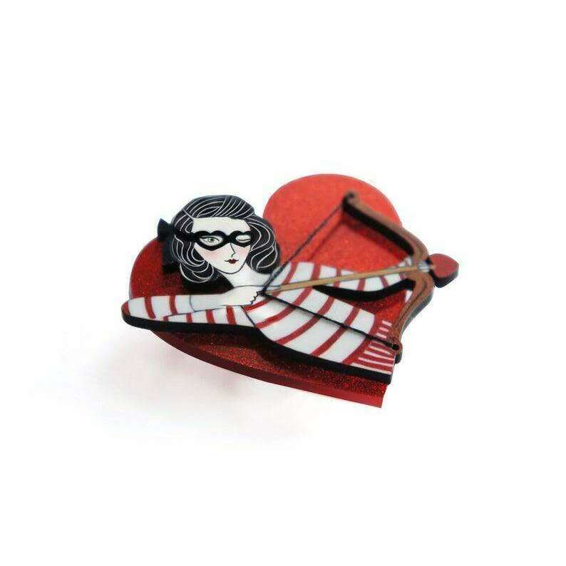 Cupid Girl Brooch by Laliblue - Quirks!