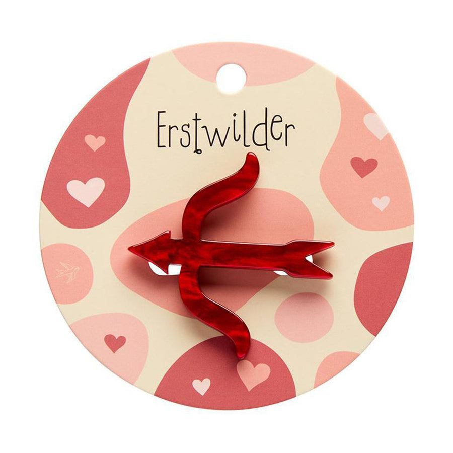 Cupids Bow Simplified Mini Brooch by Erstwilder image