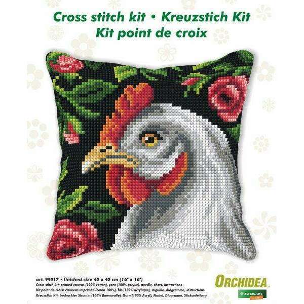 Cushion cross stitch kit  "Hen" 99017