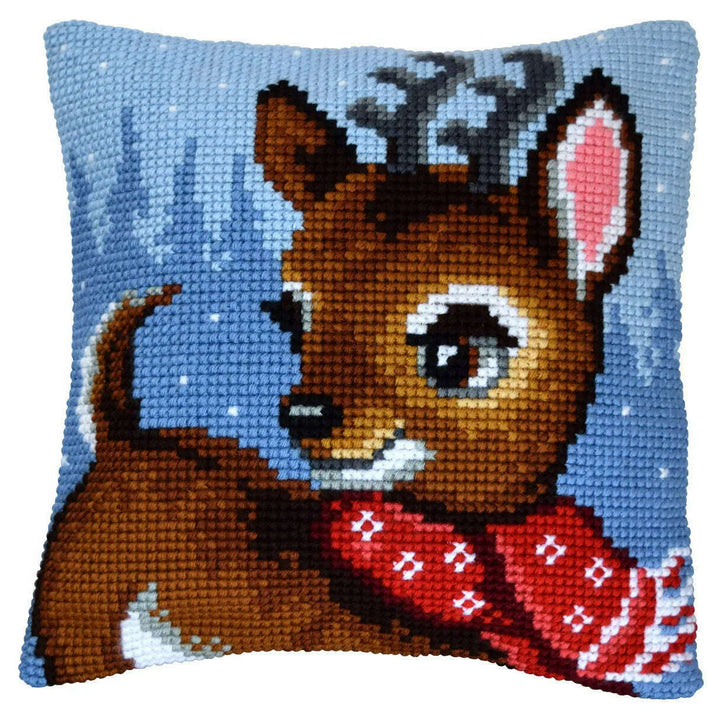 Cushion cross stitch kit  Reindeer 99063