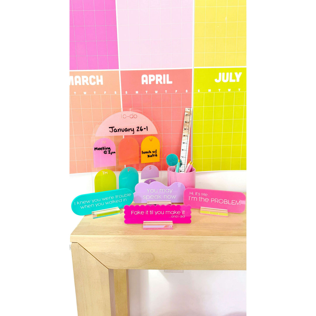 Custom Acrylic Desk Name Plate
