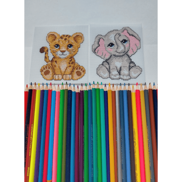 "Cute Animals" 121CS Counted Cross-Stitch Kit