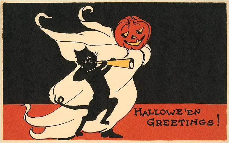 Lot of 13 Vintage Halloween Postcard Reproductions