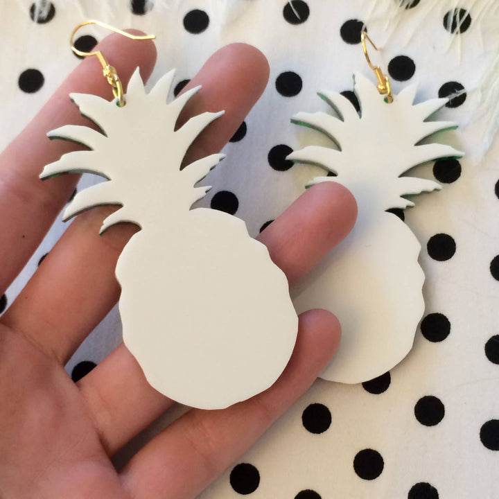 Pineapple Laser Cut Acrylic Earrings