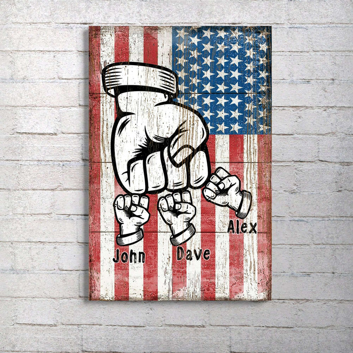 Dad Fist Bump Father's Day Gift Sign