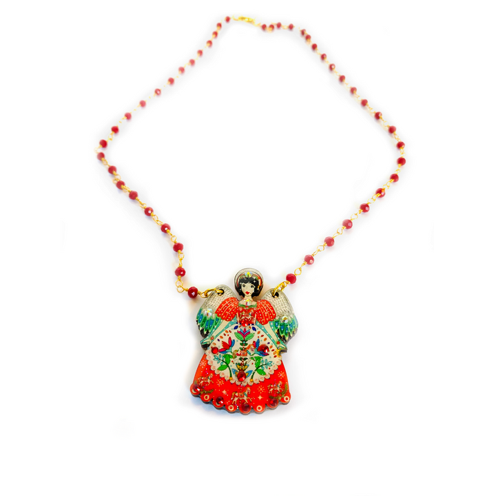 Dainty Christmas Angel Necklace by Rosie Rose Parker