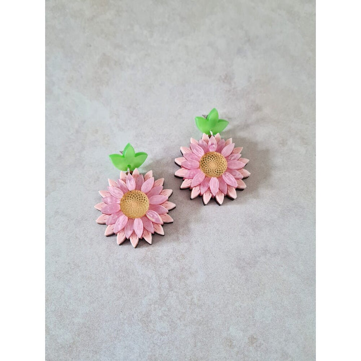 Daisy Dangle Earrings &ndash; Four Colours by Cherryloco Jewellery 2