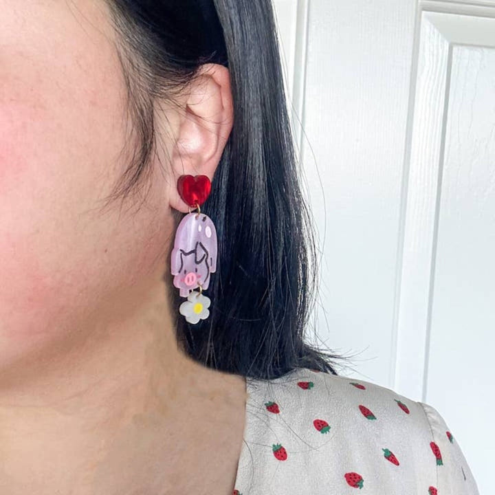 Daisy Pig Earrings 1