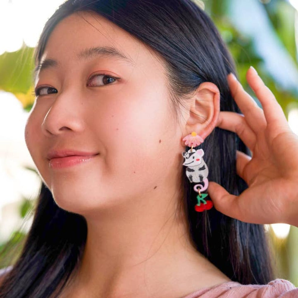 Dale the Possum Earrings 1