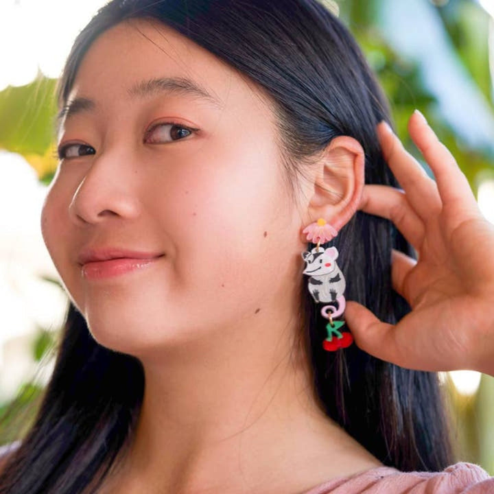 Dale the Possum Earrings 1