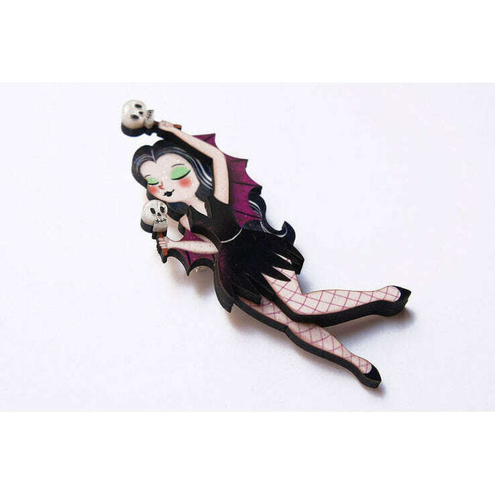Dancing Vampiress Brooch by Laliblue