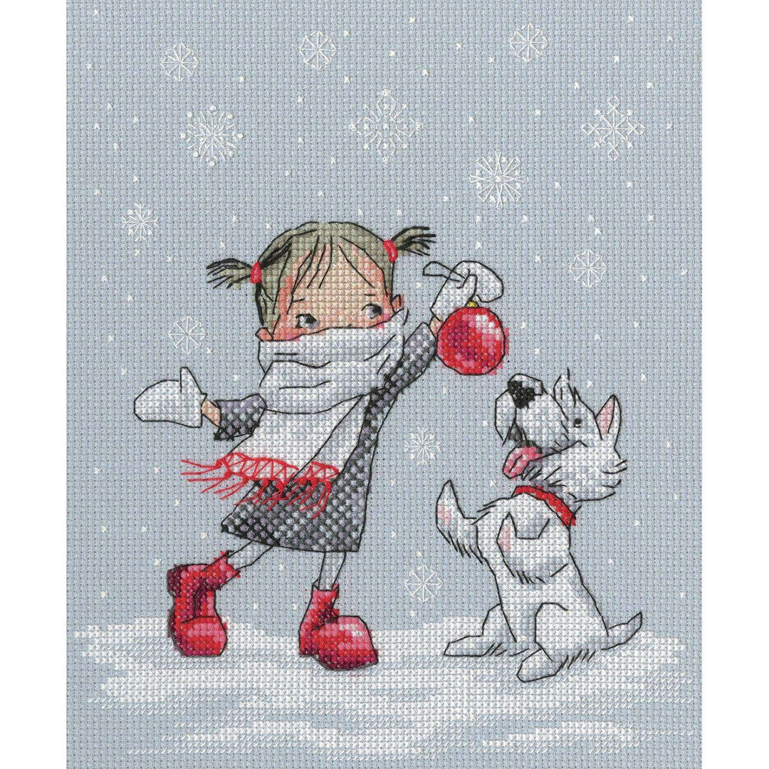 Dancing with snowflakes M652 Counted Cross Stitch Kit