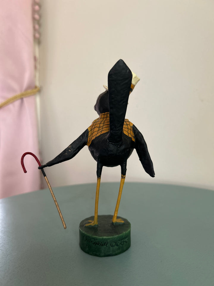 Dapper crow back view