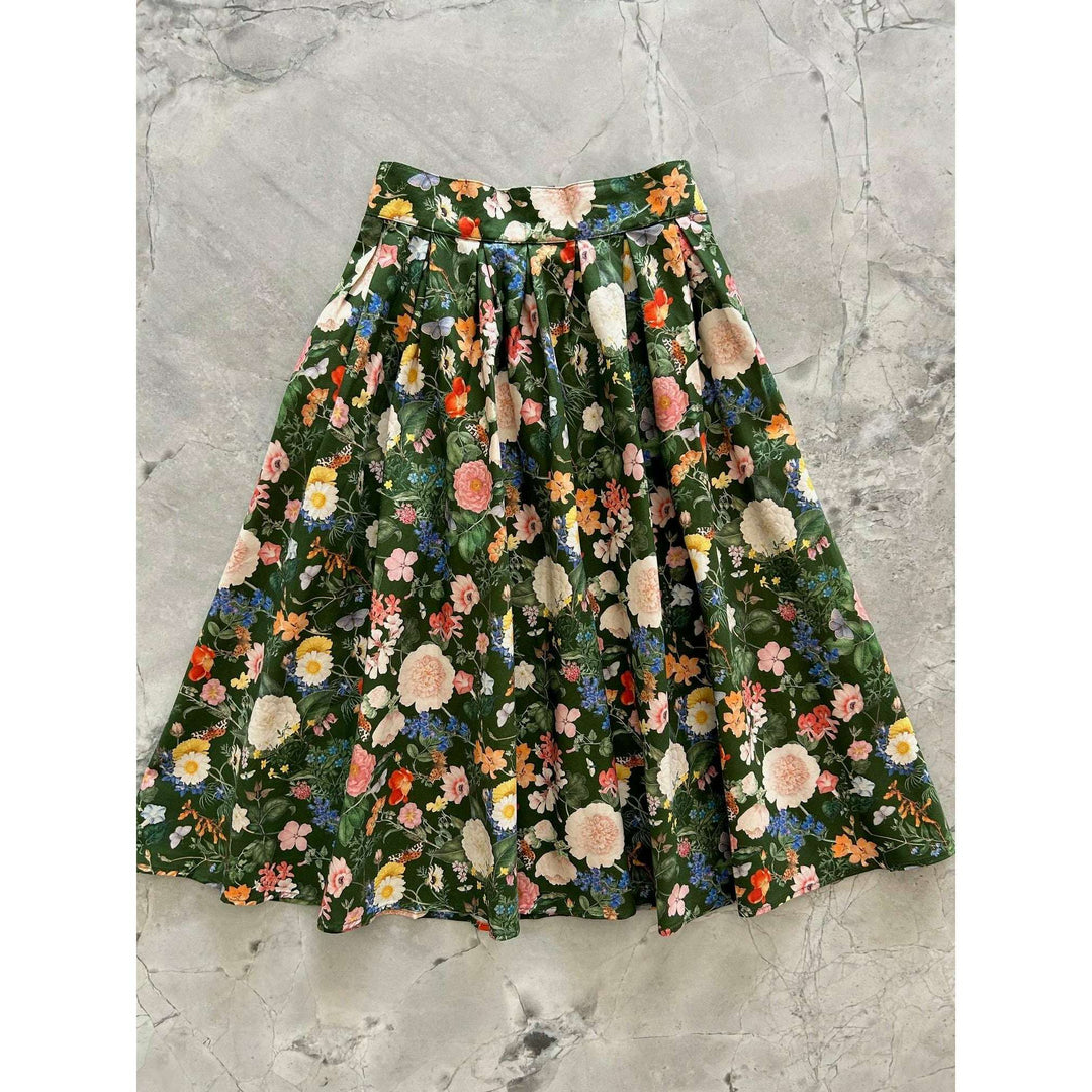 Dark Floral Doris Skirt