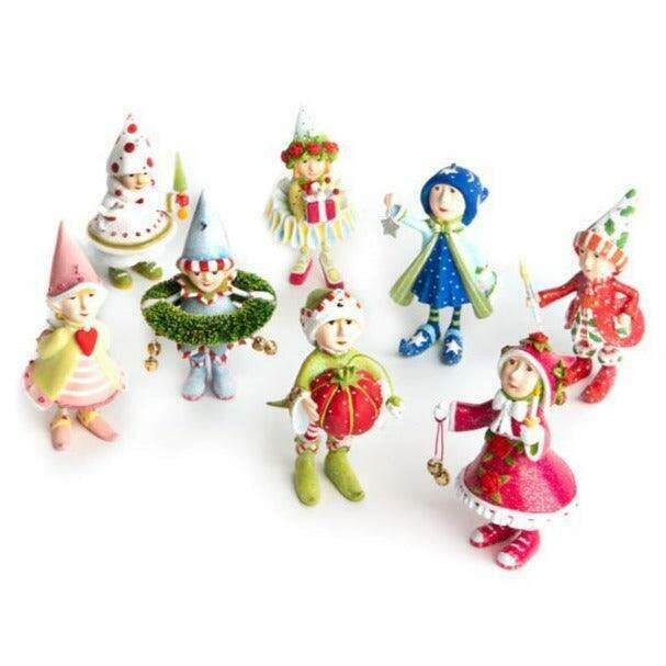 Dash Away Elves Mini Ornament Set/8 by Patience Brewster - Quirks!