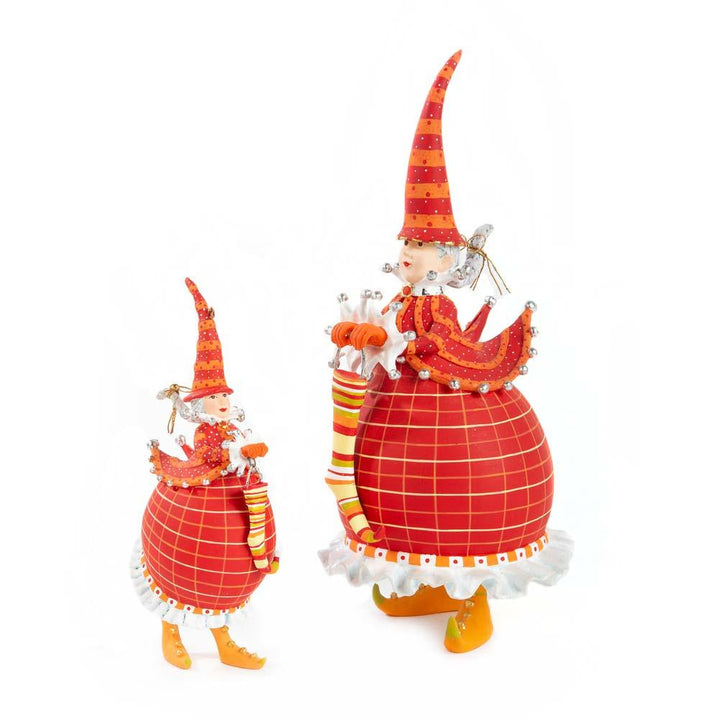 Dash Away Red Mrs. Santa Ornament by Patience Brewster - Quirks!