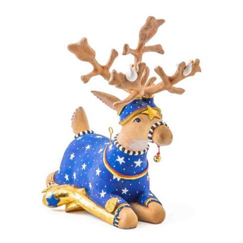 Dash Away Sitting Comet Reindeer Figure by Patience Brewster - Quirks!