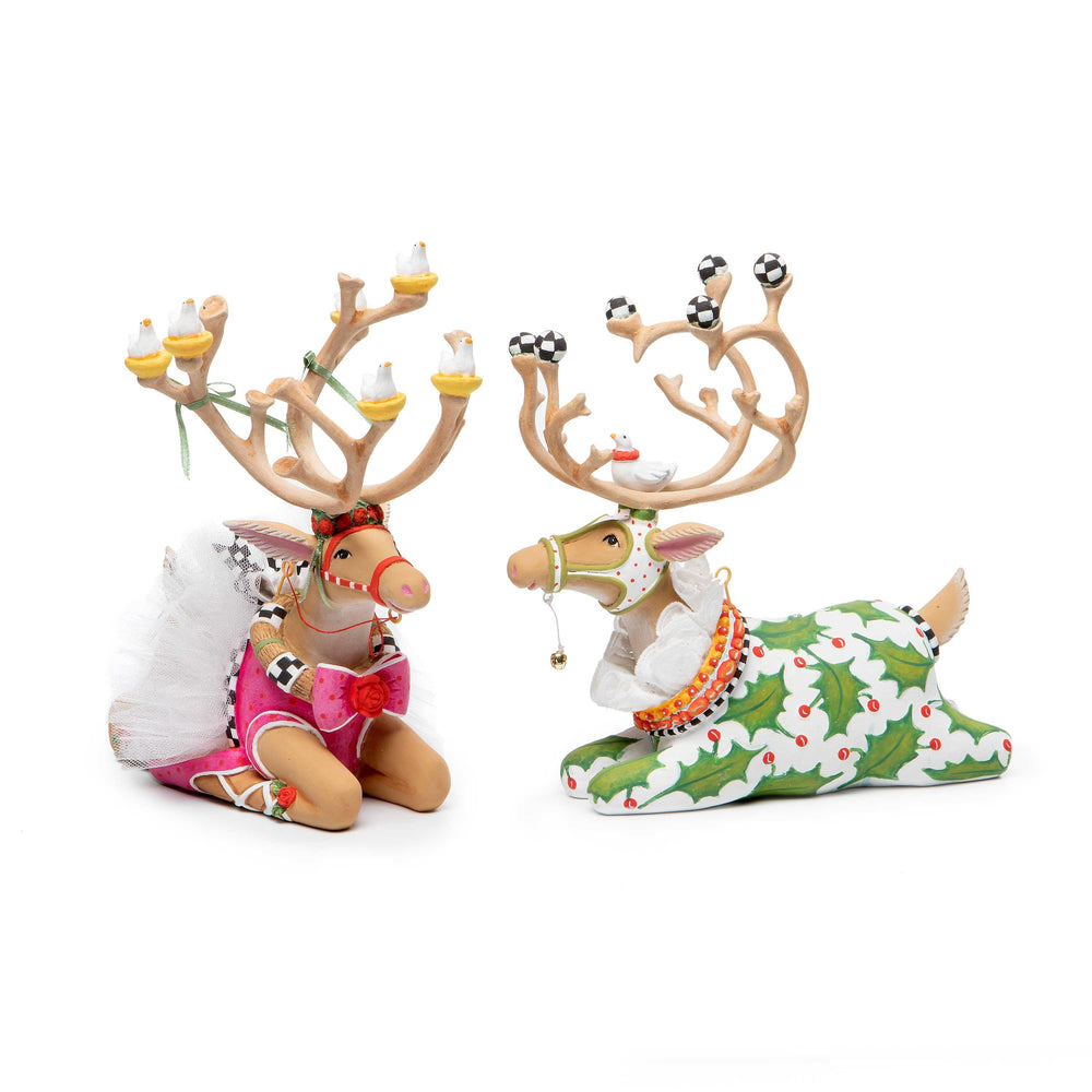 Dash Away Sitting Dancer Reindeer Figure by Patience Brewster - Quirks!