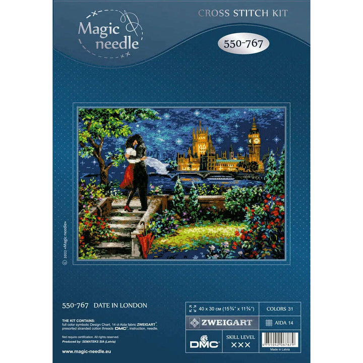 Date in London 550-767 Counted Cross-Stitch Kit