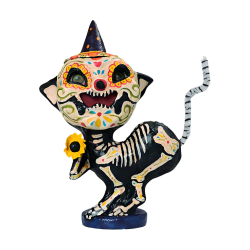 Day of the Dead Kitty Luminary Figure by Jorge de Rojas image