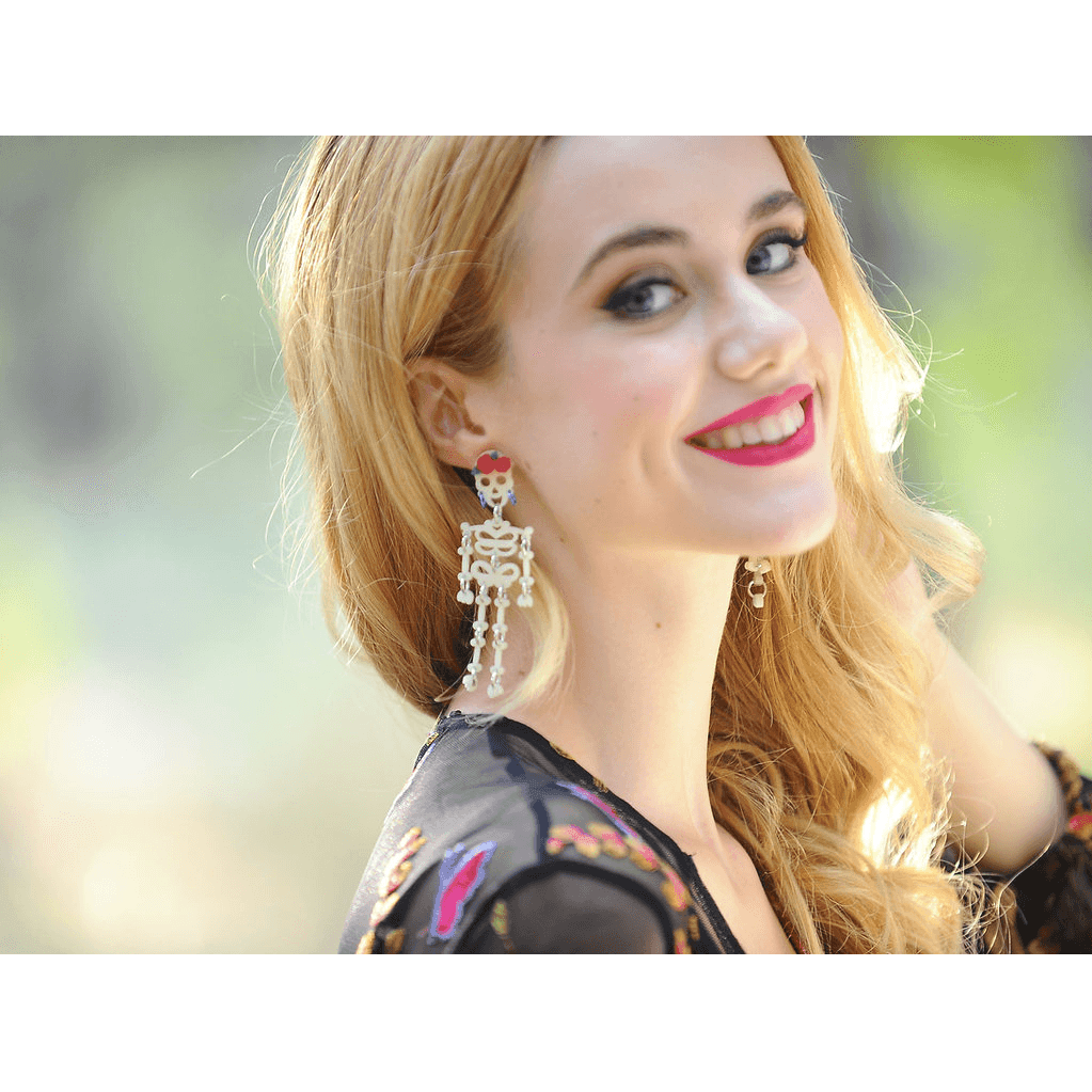 Day of the Dead Skeleton Earrings by Laliblue - Quirks!