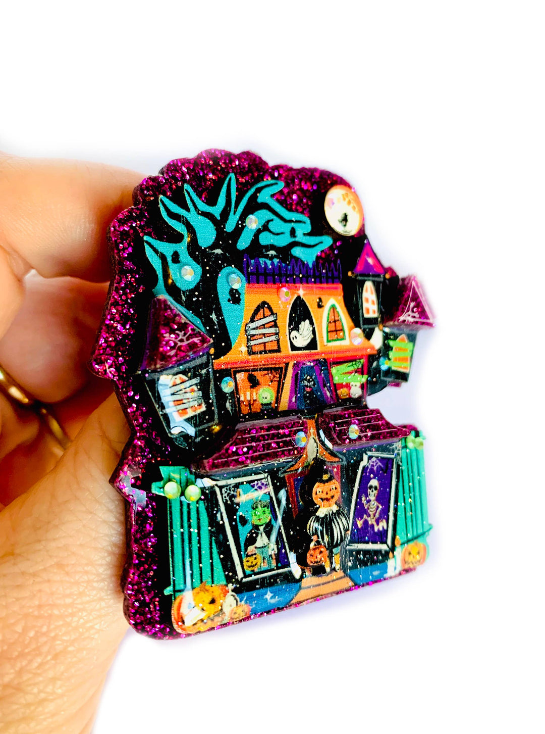 Big Spooky House Brooch by Rosie Rose Parker