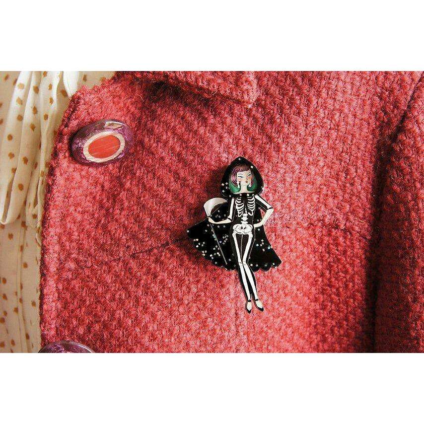 Death Girl Brooch by LaliBlue - Quirks!