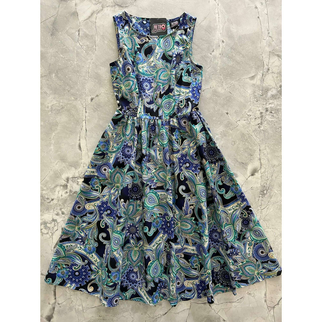 Deco Floral Midi Dress