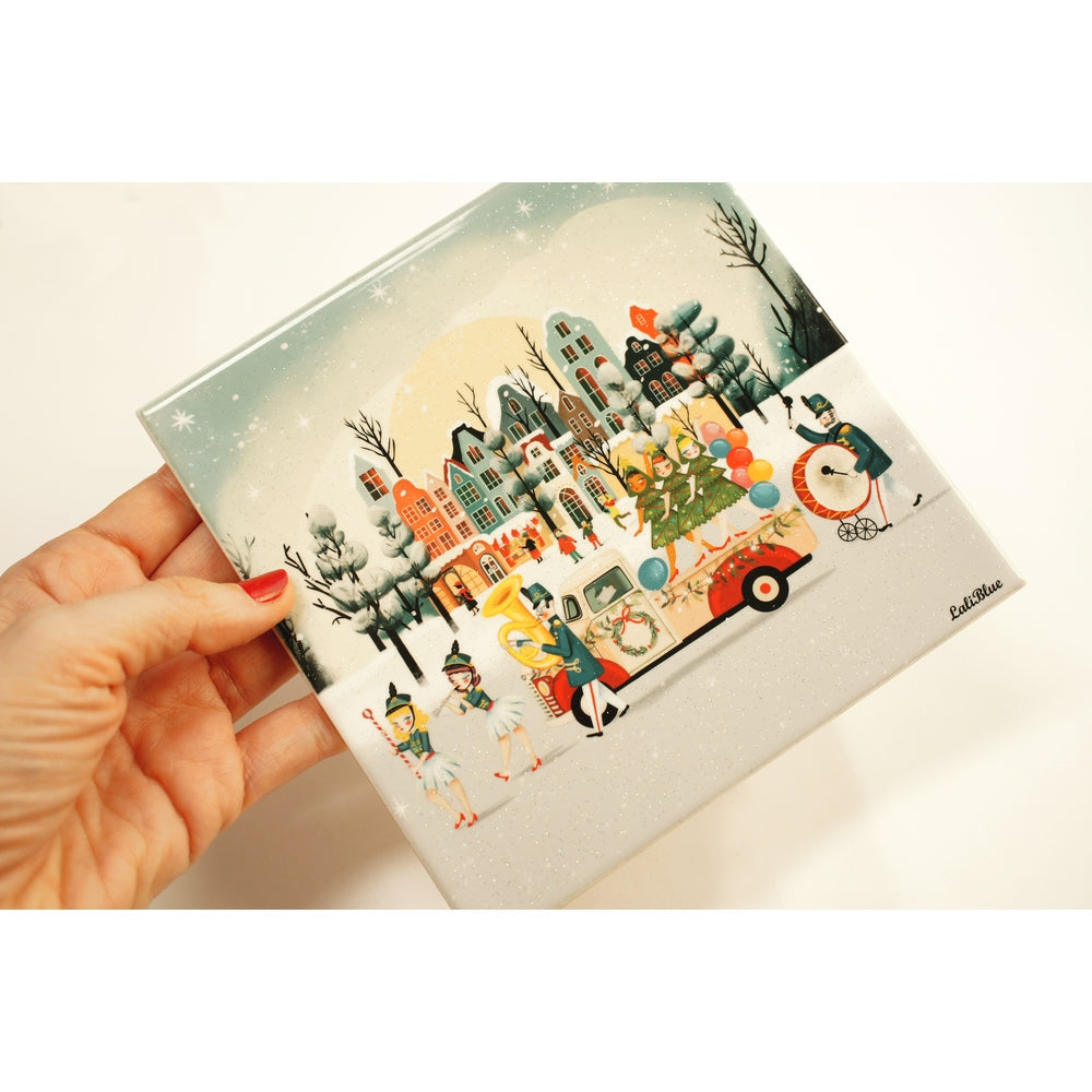 Decorative Tile Christmas Parade by Laliblue 2