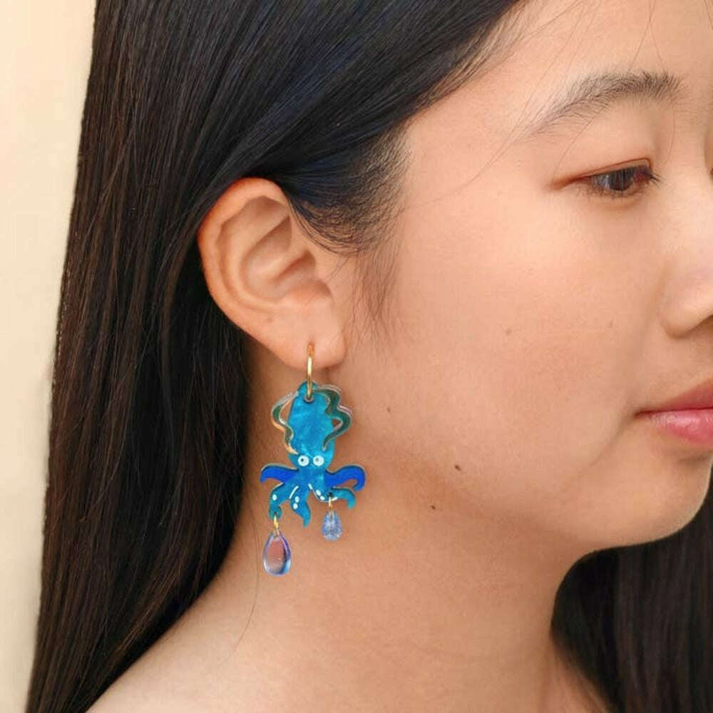 Deep Sea Squid Earrings 1