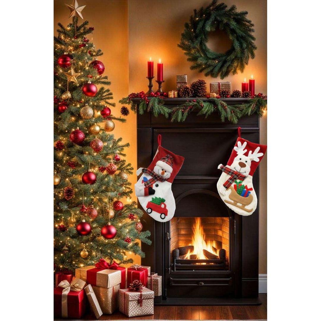 Deer Christmas Sock F07M5-4 Deer