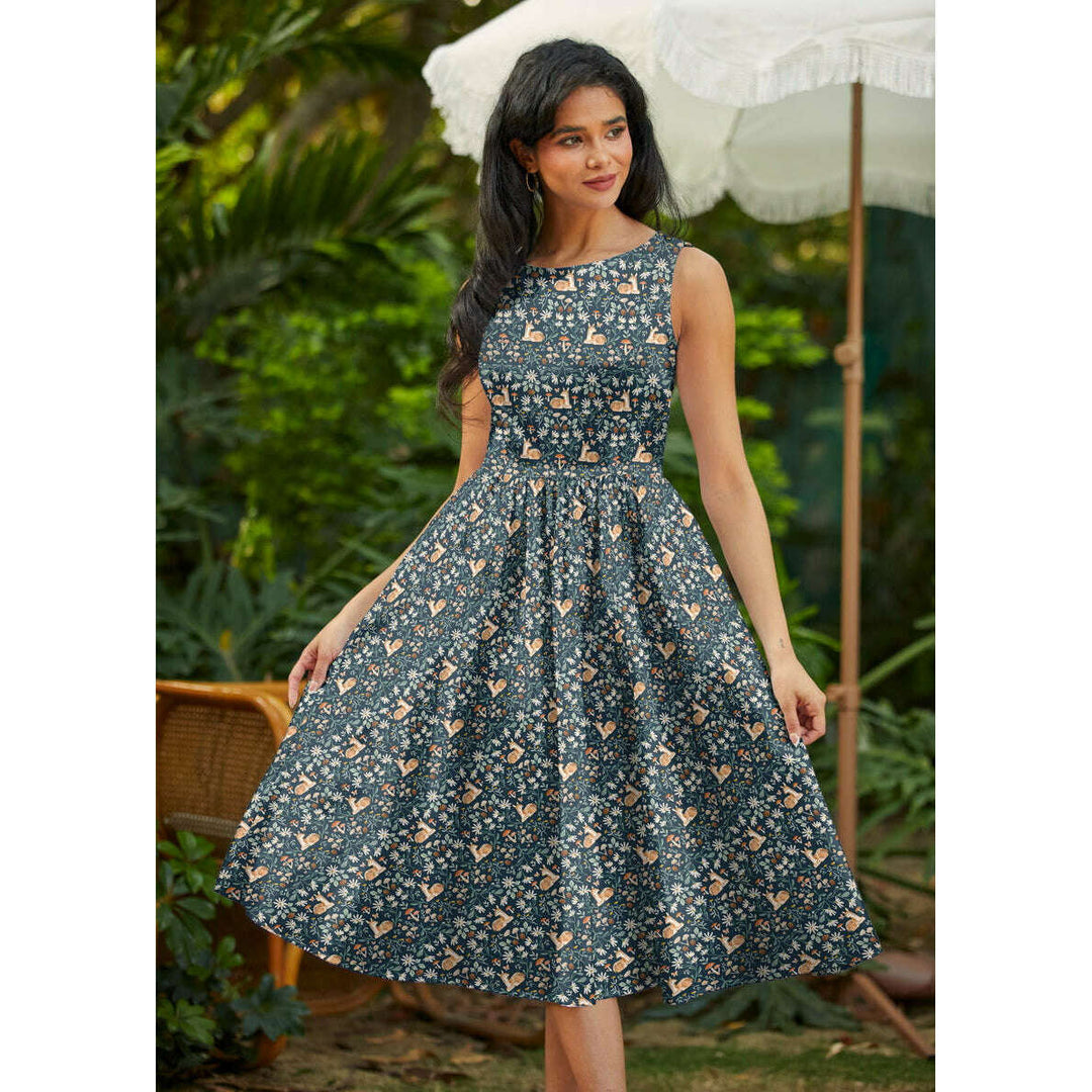 Deer Midi Dress