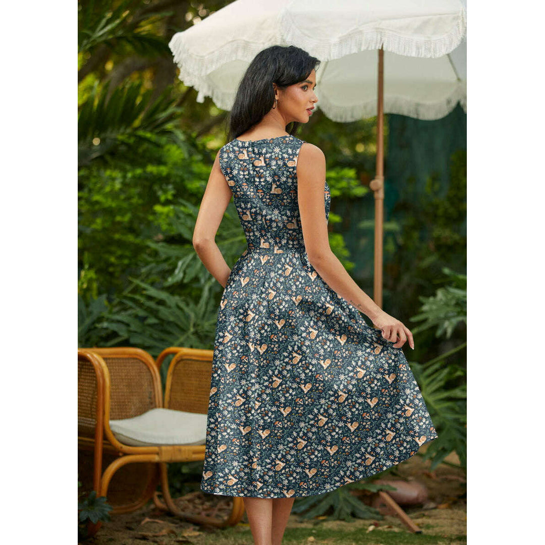 Deer Midi Dress
