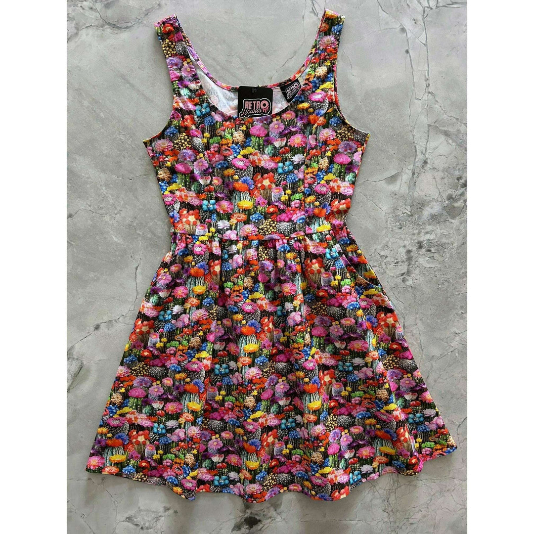 Desert Blooms Shorter Length Fit & Flare Dress
