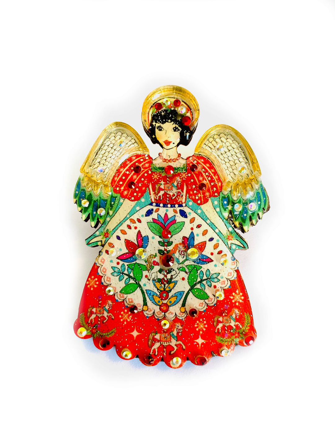 Christmas Angel Brooch by Rosie Rose Parker