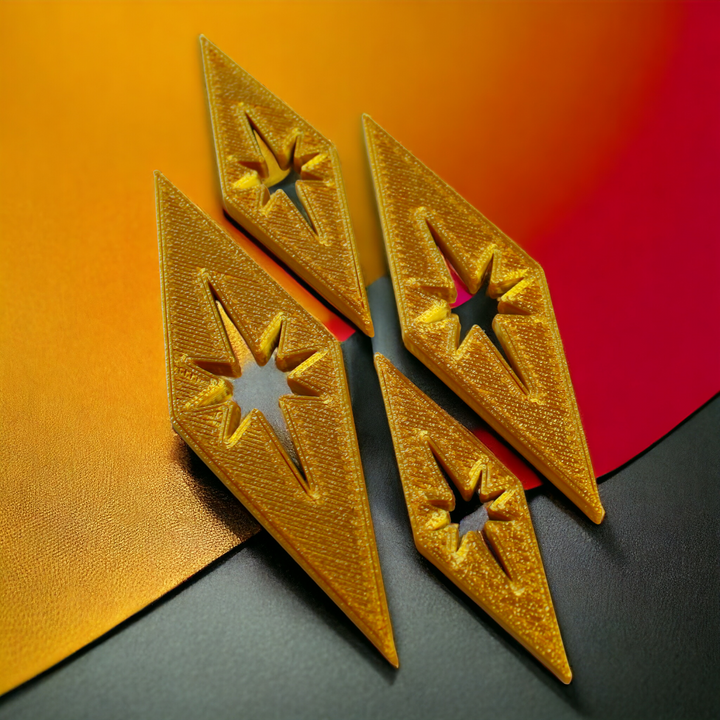 Midcentury Modern Diamond Starbursts Fridge Magnets