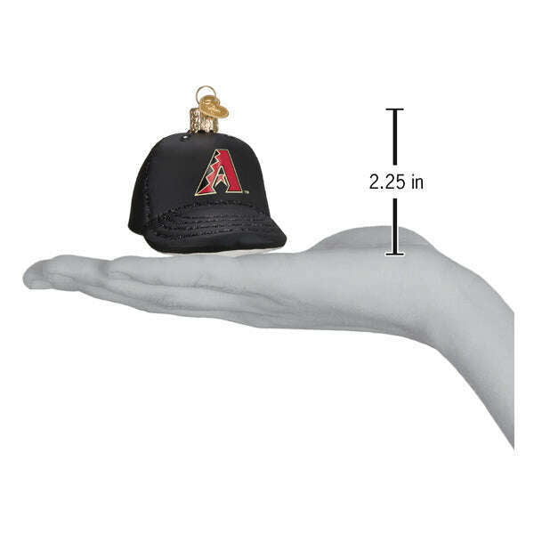 Old World Christmas Diamondbacks Baseball Cap Blown Glass Ornament
