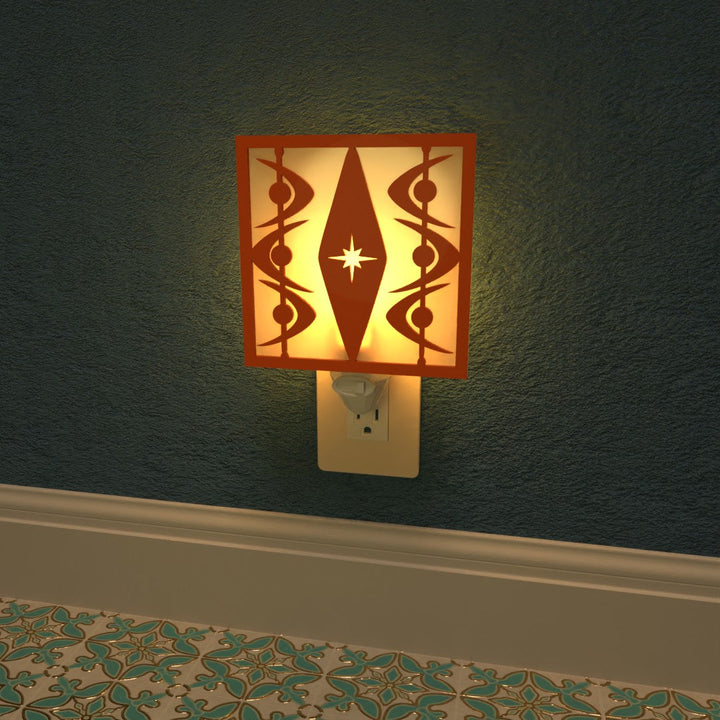 Diamond Starburst Midcentury Night Light