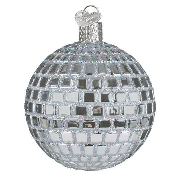Old World Christmas Disco Ball Blown Glass Ornament