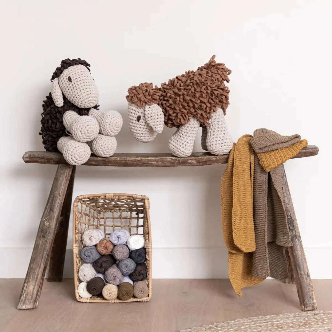 DIY Crochet Kit  Sheep Robby Tabaco Brown PAK211-39