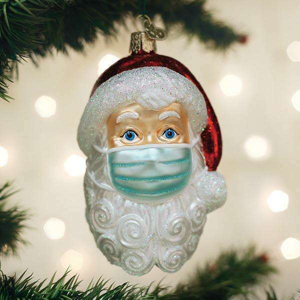Old World Christmas Doctor Santa Blown Glass Ornament