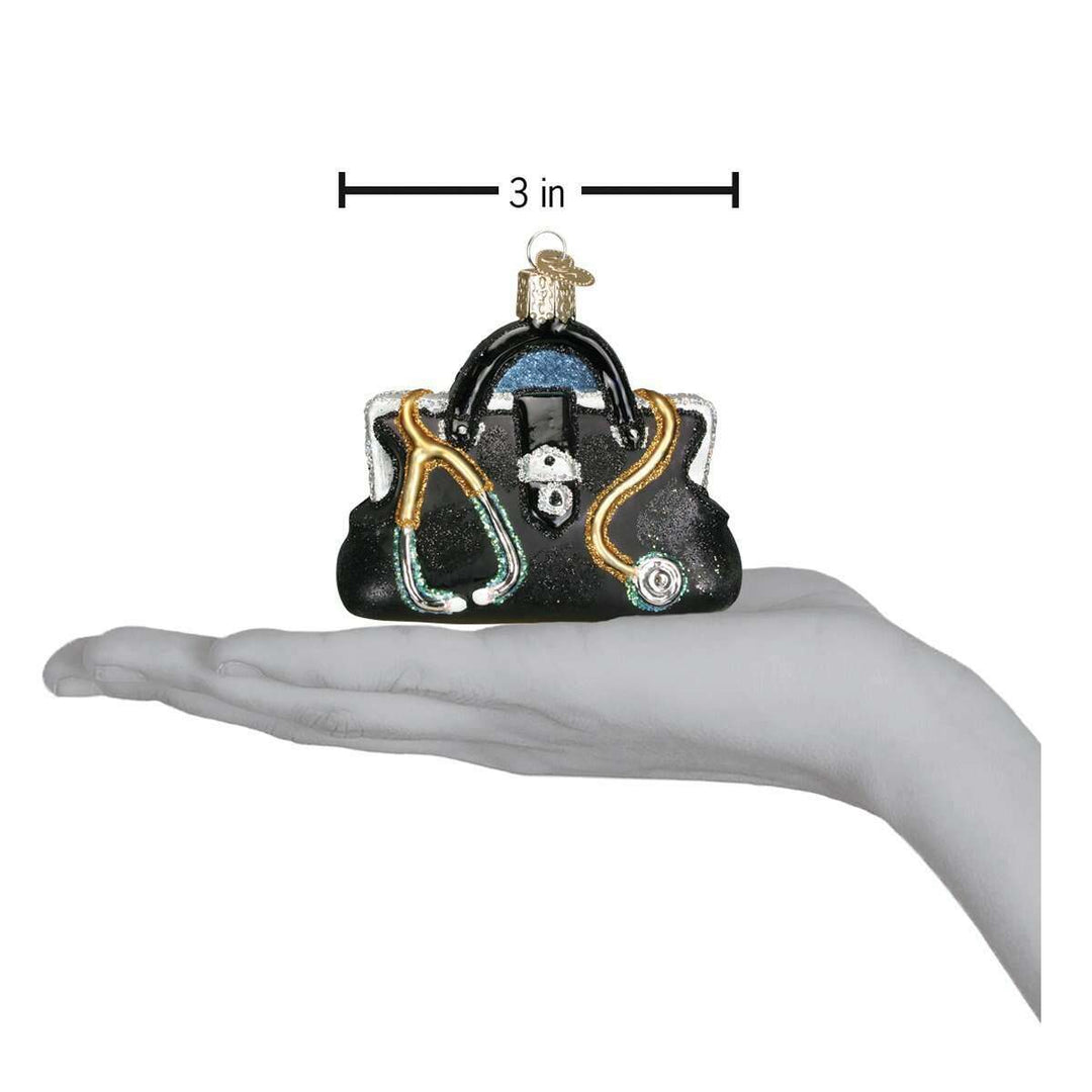Old World Christmas Doctor's Bag Blown Glass Ornament