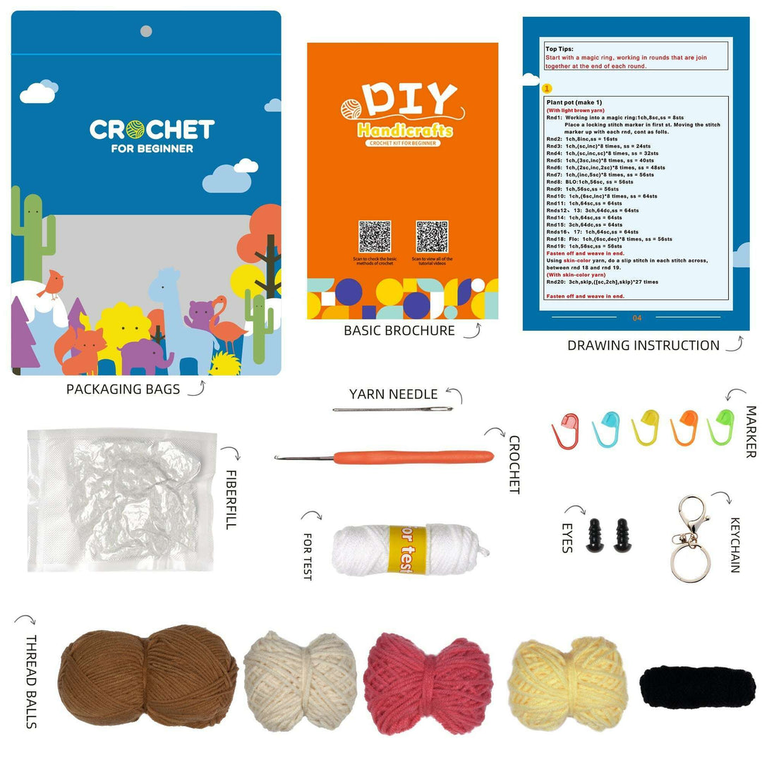 Dog Amigurumi DIY Crochet Kit Wizardi F07N8-M51