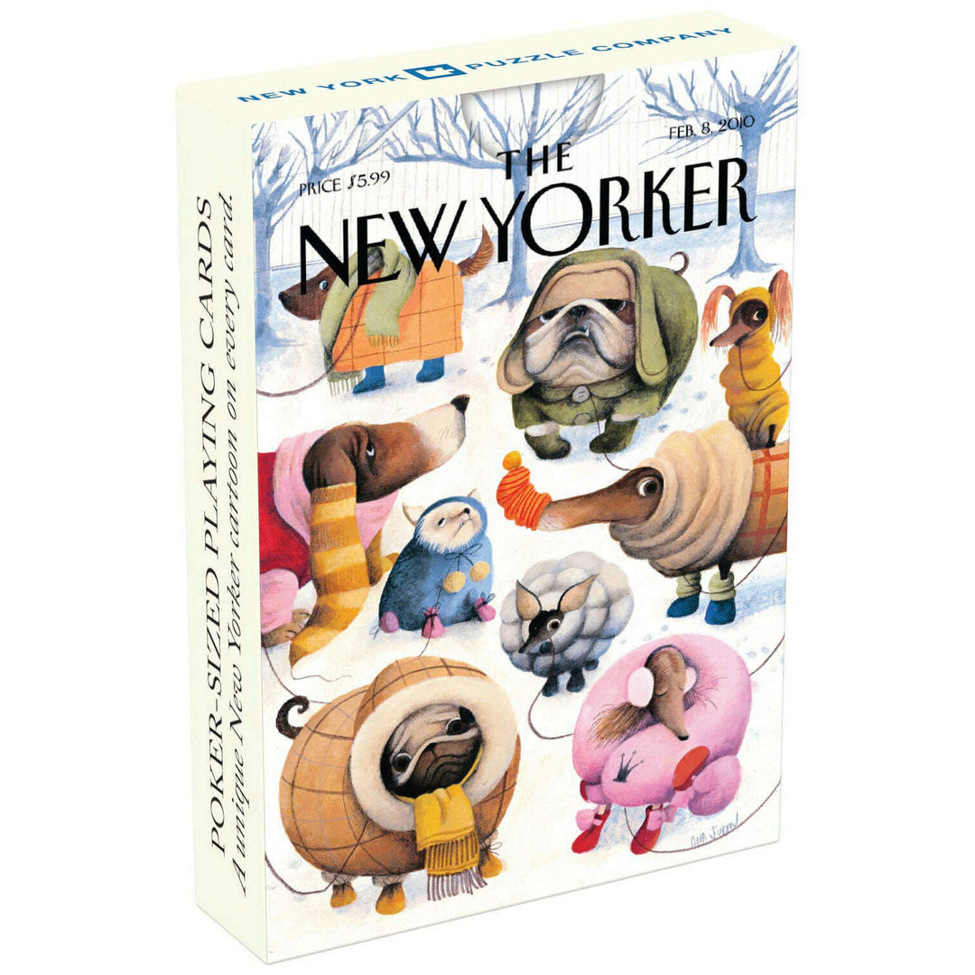 Dog Cartoons Playing Cards
