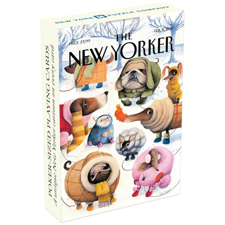 Dog Cartoons Playing Cards