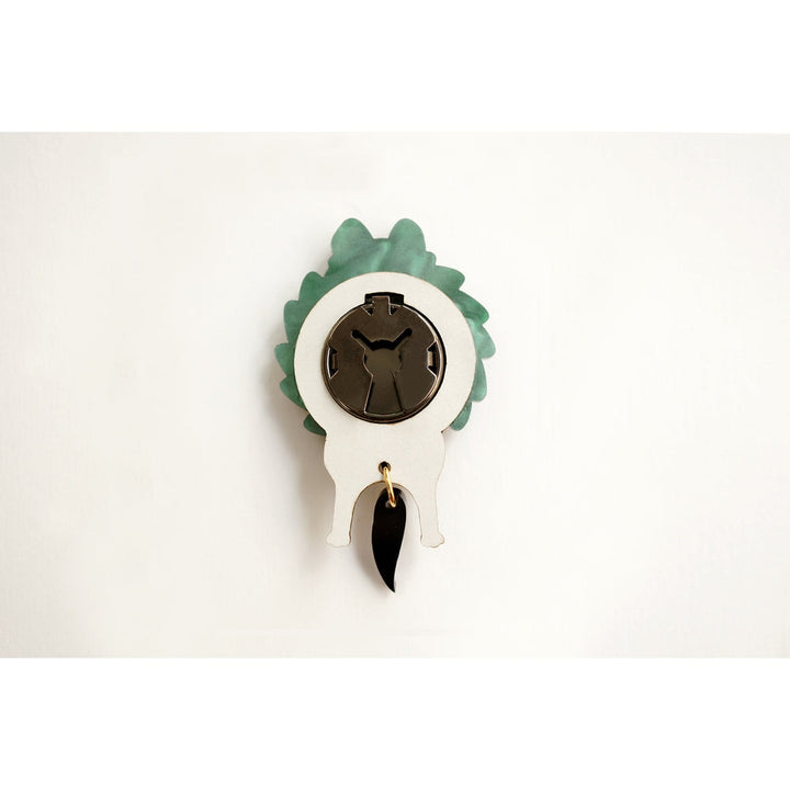 Dog in A Christmas Wreath Button Cover by Laliblue 3