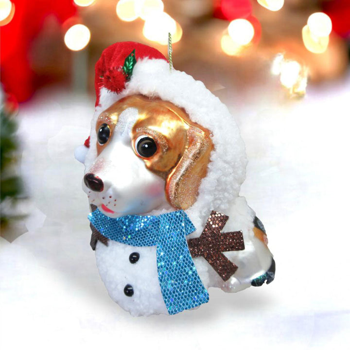 Dog in Snowman Costume Ornament Min/6 by December Diamonds 