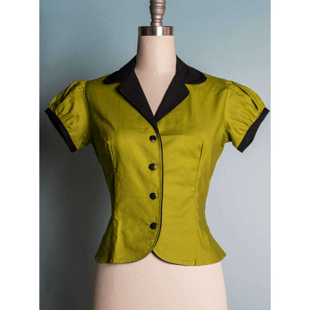 Dolly Blouse - Chartreuse